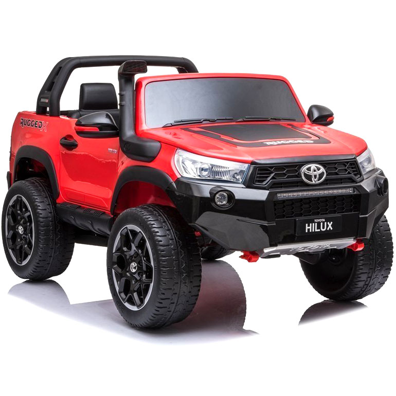 Carro Elétrico Toyota Hilux 4x4 24V Bateria c/ Comando Vermelho Metalizado