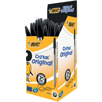 Comprar Esferográfica Ball Point BIC Cristal Preto - Pack 50 - em Onbit