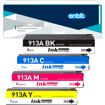 Comprar Conjunto 4 Tinteiros HP 913A Compatíveis - em Onbit