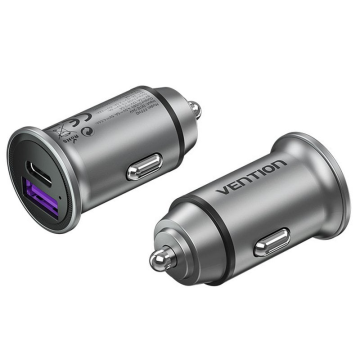 Comprar Carregador de Carro Vention 1x USB-Tipo C + 1x USB 30W - em Onbit